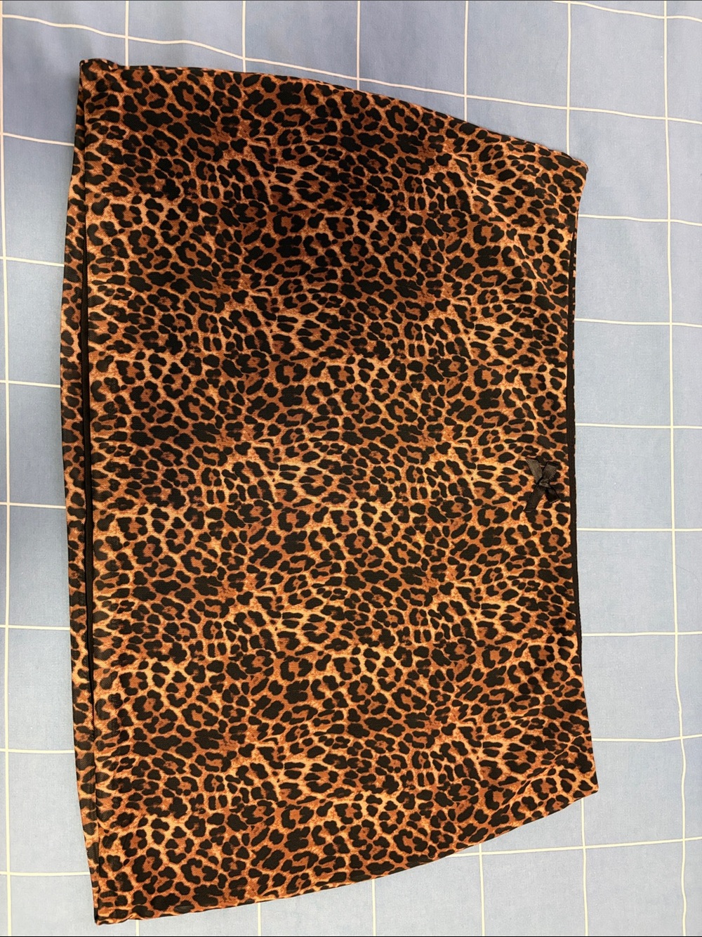 Edikted Leopard-Print Mini Skirt in Brown and Black